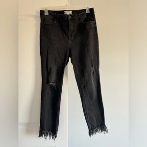 Free People Great Heights Frayed Skinny Jeans